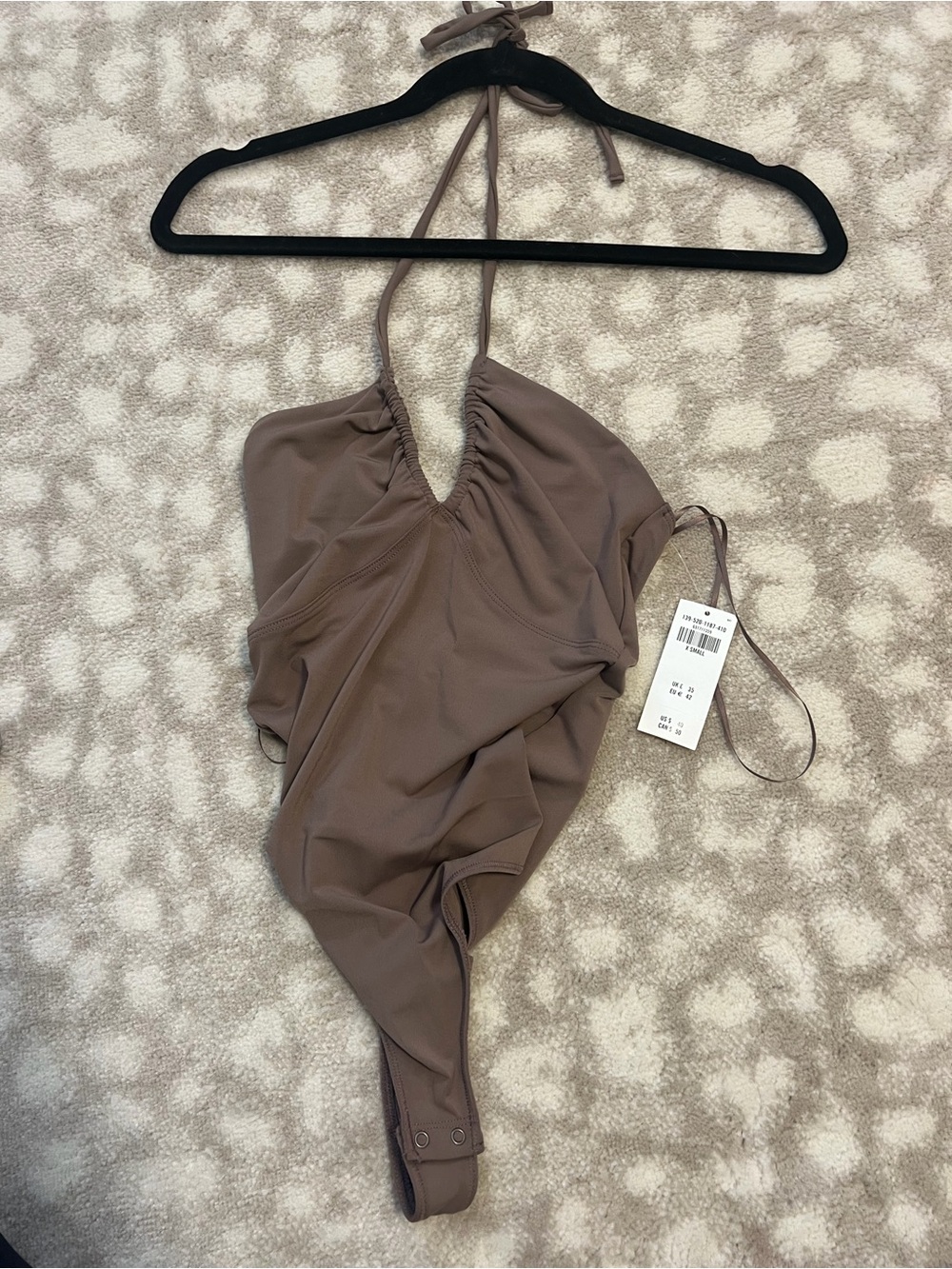 Abercrombie & Fitch Women’s Brown Halter Bodysuit
